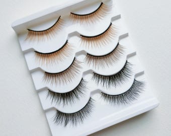 Mix BROWN & BLACK  Eyelashes for doll. Eyelashes for Blythe OOAK.