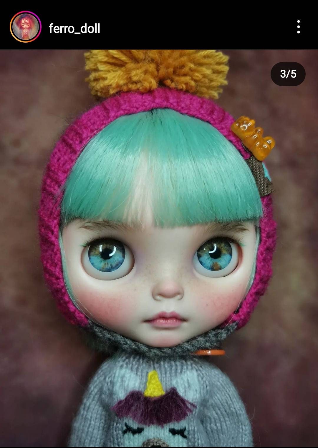 ブライス用アイ14mm。ブライス用アイチップ。コレクション11月号 #21