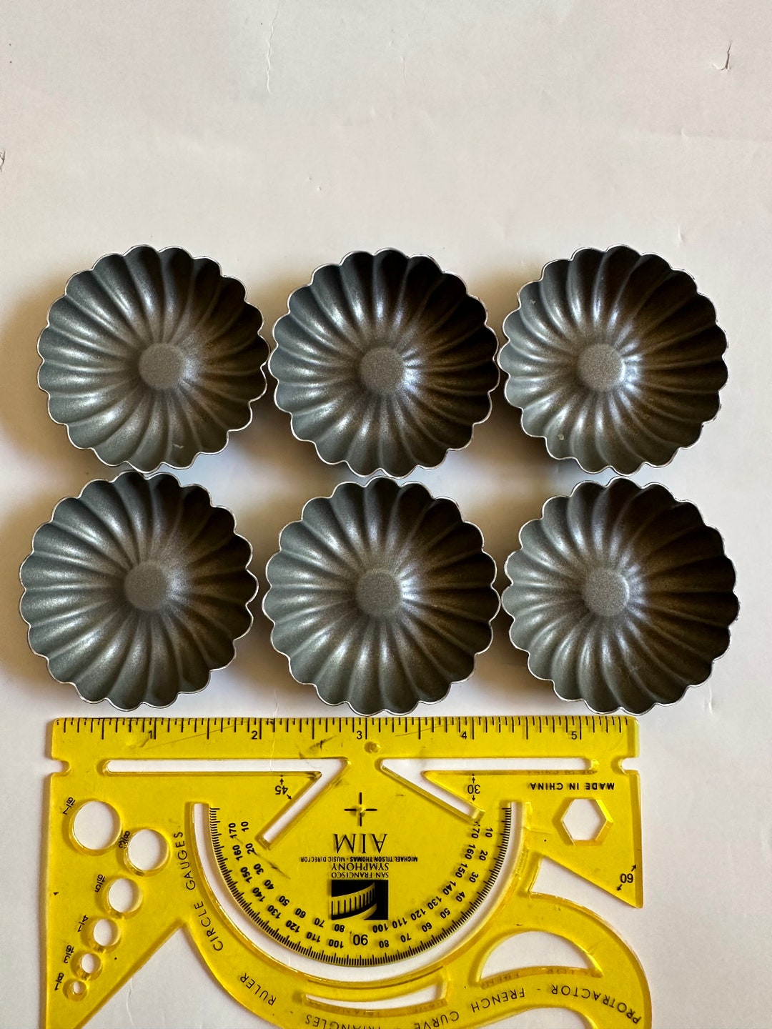 Set of 6 Teflon Coated Pastry Molds Etsy