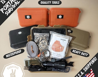 Survival Essentials - 12-in-1 draagbare overlevingsset Gear Tactical Emergency Tools - Wandelen Backpacken voorbereiden BOB