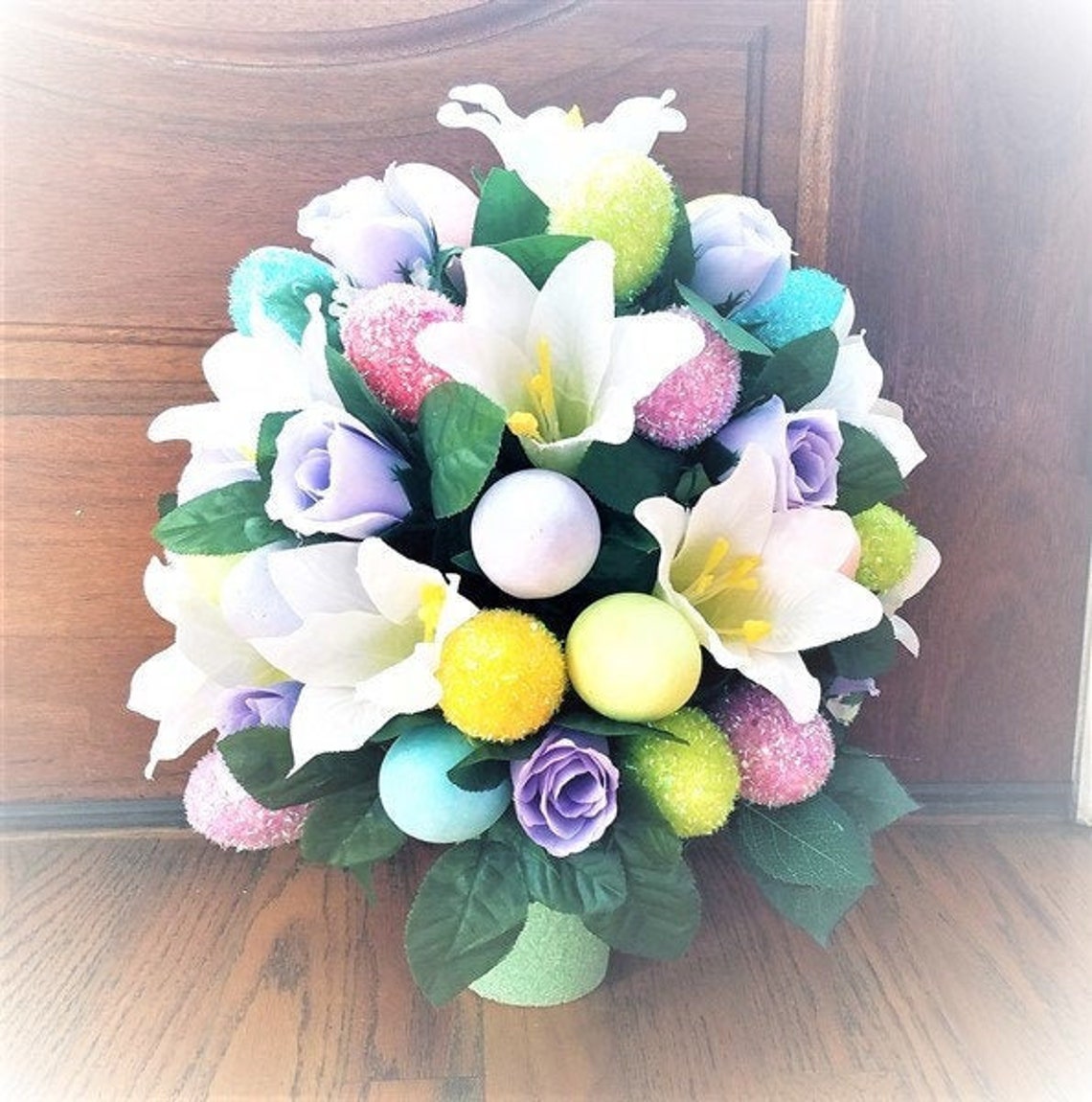 Easter Cemetery Flowers Easter Grave Decoration Silk | Etsy