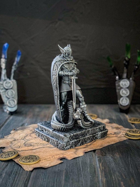 Talos Sculpture, Skyrim Inspired, Home and Office Decor for