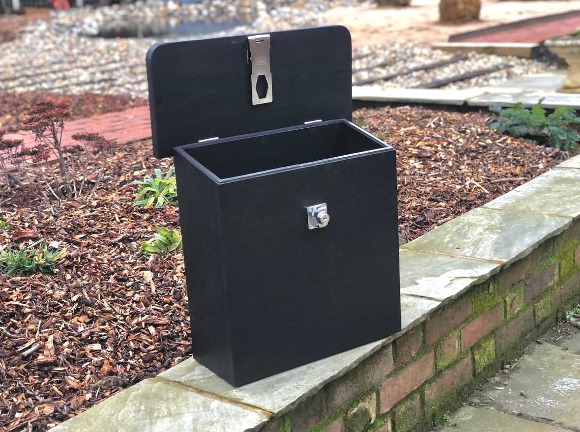 Lockable Wooden Parcel Box/ Post Box/ Mail Box With Hasp and Etsy UK