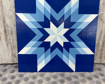 Barn Quilt, Star barn quilt, Blue Star, Handmade, Wood Barn Quilt, Outdoor Décor, Barn Quilt Outside, Large barn quilt, Barn Art, Yard Art