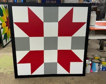 Custom Barn Quilt, Large Handmade MDO Wall Decor, Outdoor/Indoor