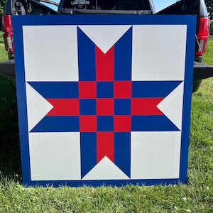 Custom Barn Quilt: Handmade MDO Exterior Art, Indoor/Outdoor Decor