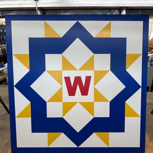 Custom Large Barn Quilt: Handmade MDO Exterior Art, Indoor/Outdoor