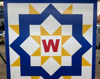 Custom Large Barn Quilt: Handmade MDO Exterior Art, Indoor/Outdoor