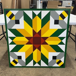 Custom Barn Quilt: Handmade MDO Exterior Art, Indoor/Outdoor Decor