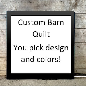 Custom Barn Quilt: Handmade MDO Exterior Paint, Indoor/Outdoor Decor