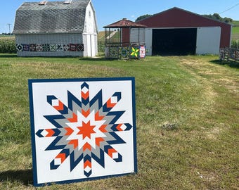 Custom Barn Quilt: Handmade MDO Exterior Art, Indoor/Outdoor Decor
