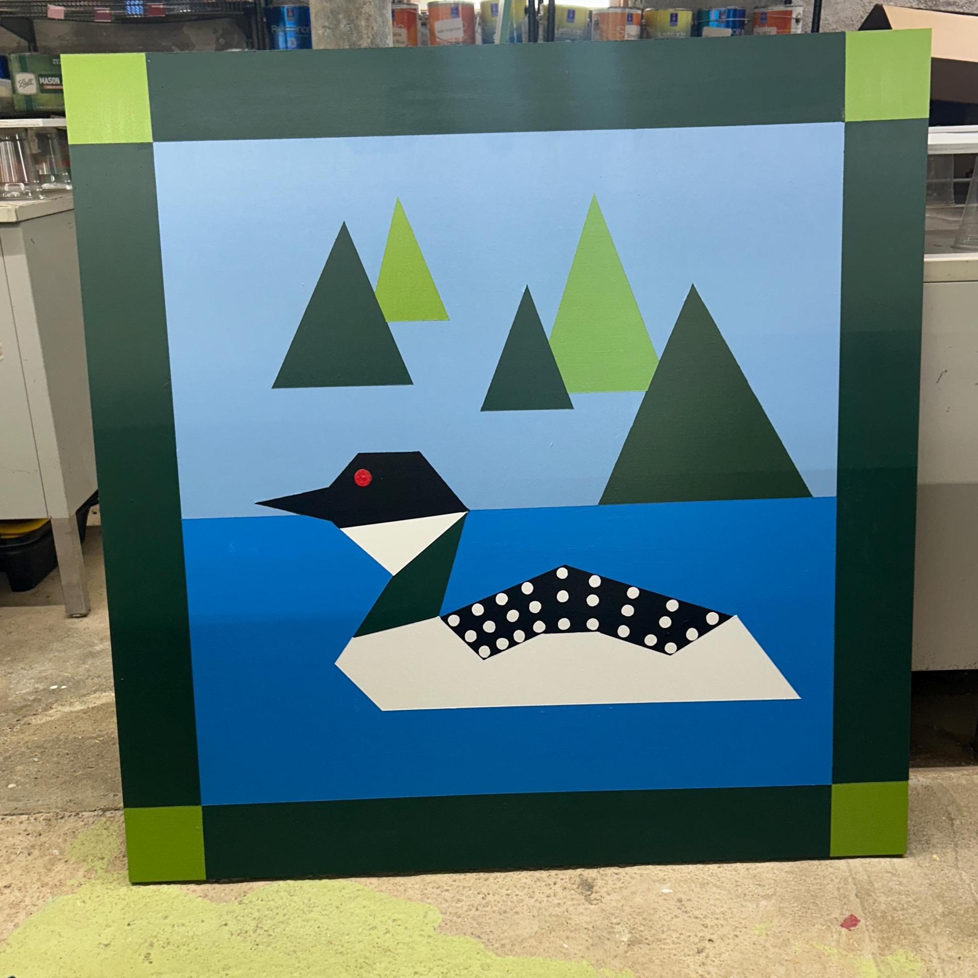 Loon Barn Quilt: Customizable Exterior Sign