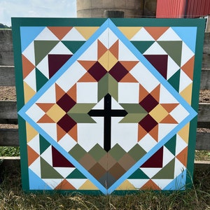 Barn Quilt, Flower Pot Barn Quilt, Barn Quilt, Customizable, MDO, Exterior Paint, Exterior sign sealer, Barn Quilt Outside,