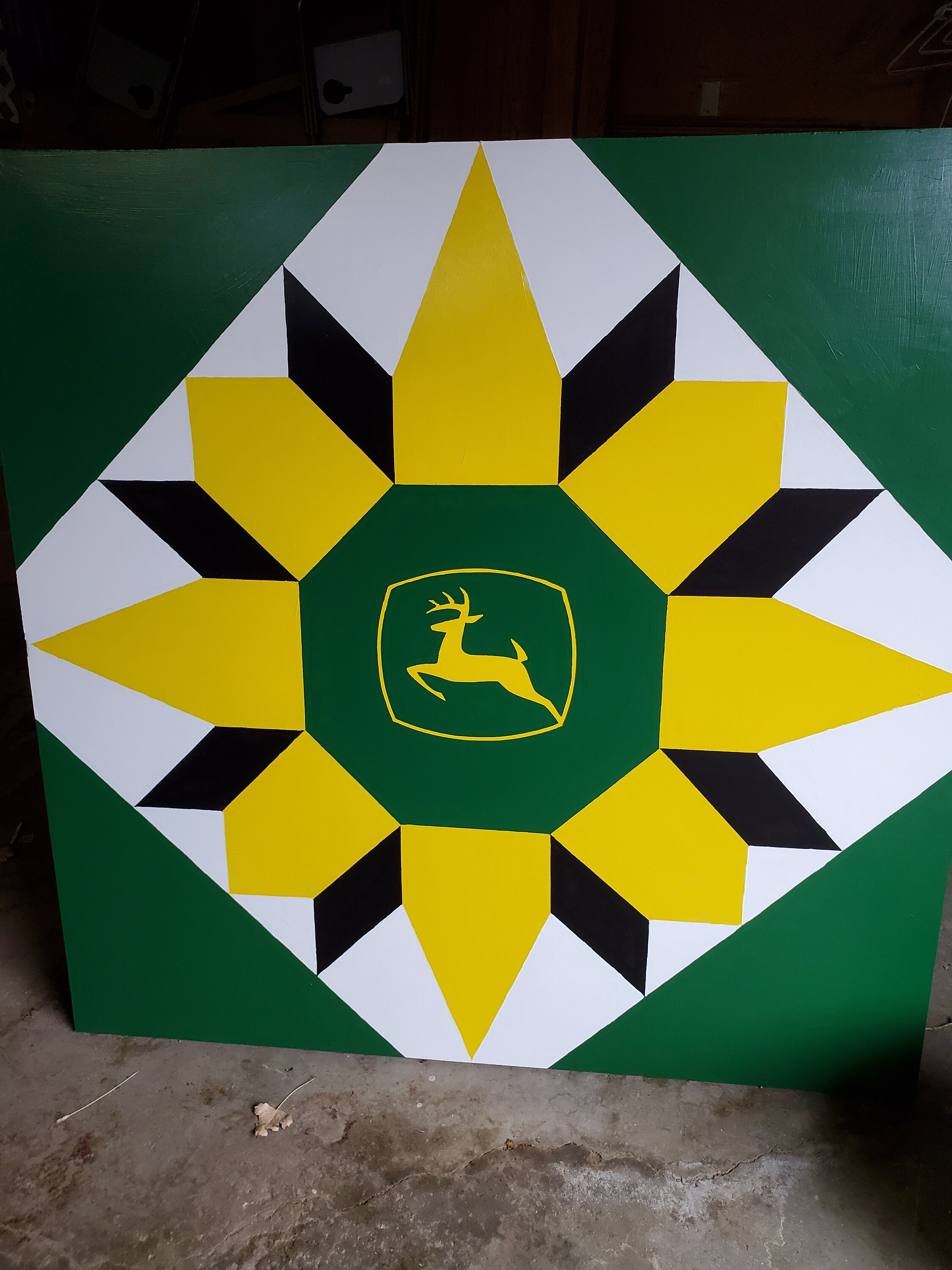 Barn Quilt John Deere Indoor/outdoor décor Handmade MDO Etsy
