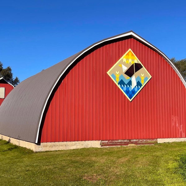 Custom Large Barn Quilt, Handmade, Outdoor/Indoor, MDO, Exterior paint, You pick design/colors, Customizable, Barn Quilt outside, Barn Quilt