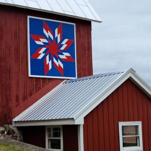 Custom Barn Quilt: Large Handmade Outdoor Wall Art
