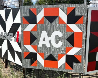 Custom Barn Quilt, Handmade Outdoor Wall Art, Personalized Colors