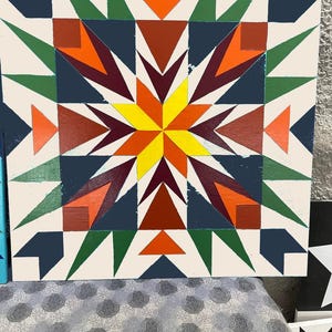 Barn Quilt, Barn Quilts, Handmade, Customizable, Indoor/Outdoor, Star Quilt Design Barn Quilt, Outside, Barn Quilt Outdoor