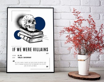 Book aesthetic Print - If We Were Villains (digital download)