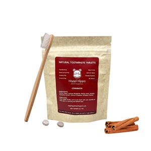 Jumbo-Pack Zimt Zahnpasta-Tabletten 120 | Kaubare, plastikfreie, Zero Waste Mundpflege