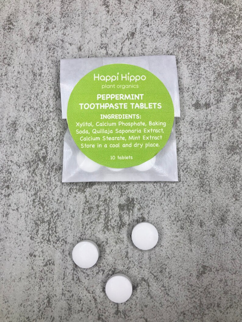 Sample Pack Toothpaste Tablets Plastic Free Zerowaste Chew Etsy