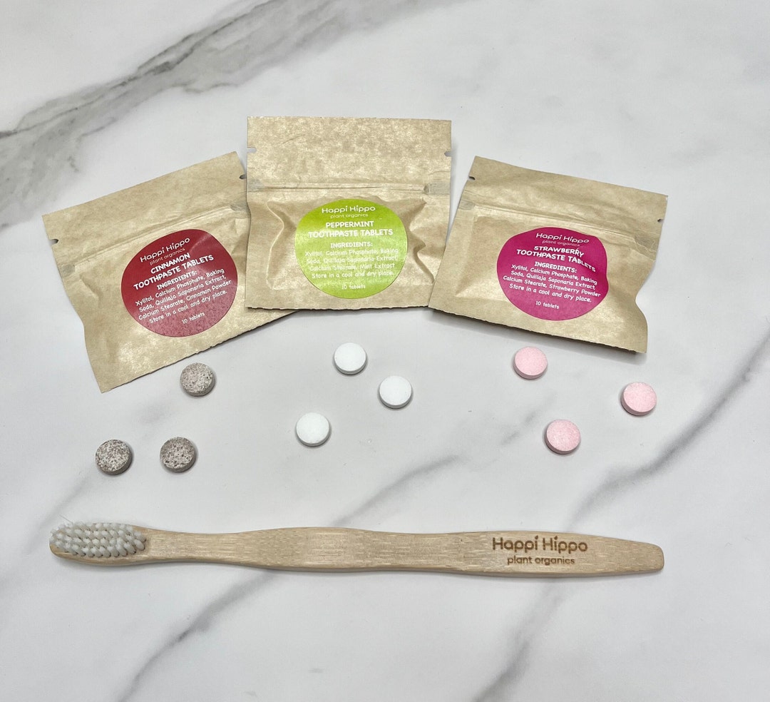 Sample Pack Toothpaste Tablets, Plastic Free, Zerowaste, Chew Tabs 10