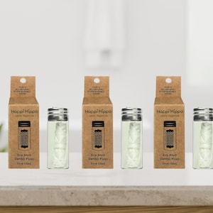 Biologisch abbaubare vegane Zahnseide in wiederverwendbaren Glasdosen | Plastikfrei | Zerowaste | Biologisch abbaubar | Eco Floss