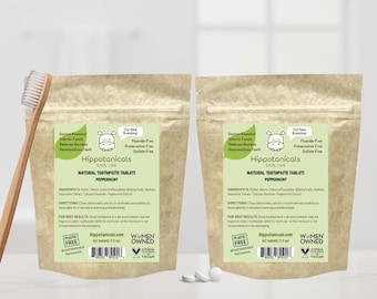 Fluoride-Free Toothpaste Tablets: Mint, Zero Waste Oral Care