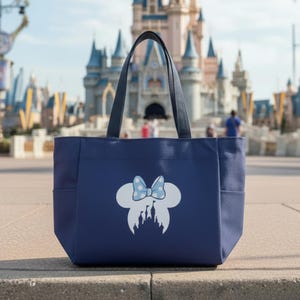 Personalized Disney Tote Bag with Minnie Mouse | Magic Kingdom Tote Bag for DCL Fish Extender Gift | Disney Cruise Pixie Dust Gift