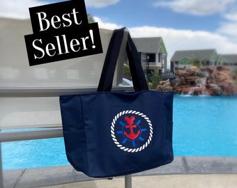 Bolsa de mano personalizada para cruceros de Disney con cremallera o bolsillos / Bolsa de crucero personalizada de Mickey y Minnie / Extensor de pescado DCL para regalo / Viaje familiar