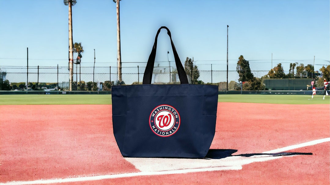 Personalized Washington Nationals Tote Bags Custom Nationals Zipper