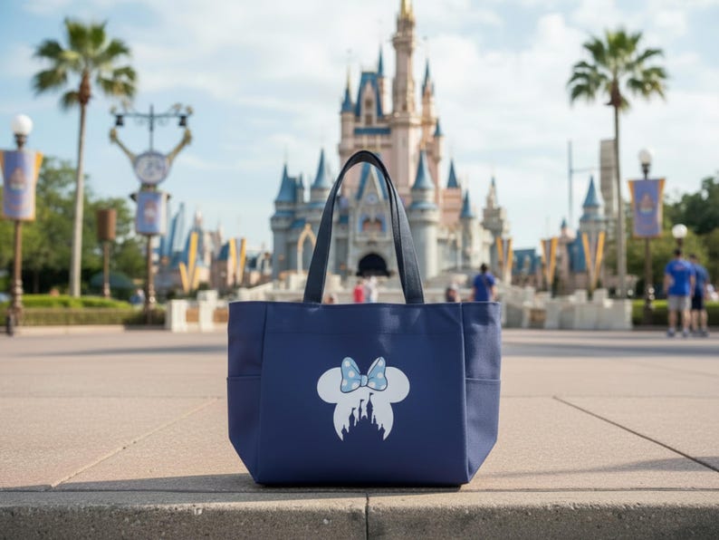 Personalized Disney Tote Bag with Minnie Mouse | Magic Kingdom Tote Bag for DCL Fish Extender Gift | Disney Cruise Pixie Dust Gift