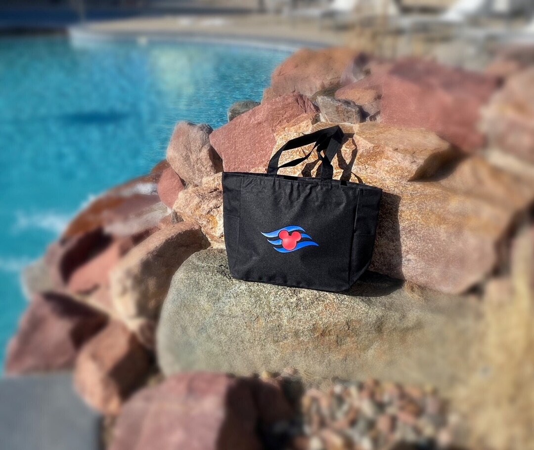 Disney Cruise Tote Bag With Zipper Personalized Mickey Magic Zippered