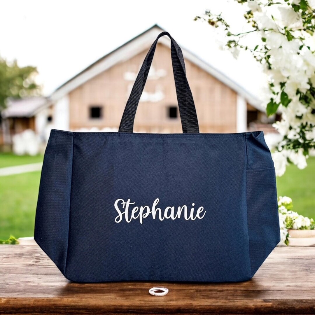 Personalized Bridesmaid Tote Bag | Maid of Honor Gift Bags ...