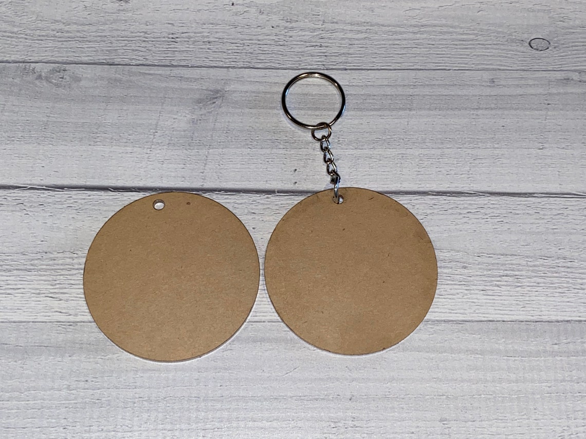 Qty 10 2.5 ROUND ACRYLIC BLANKS Keychain Bulk Etsy