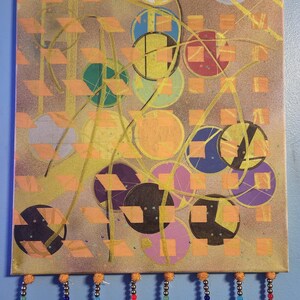 Nellans-Painting With Curated Beads&Charms