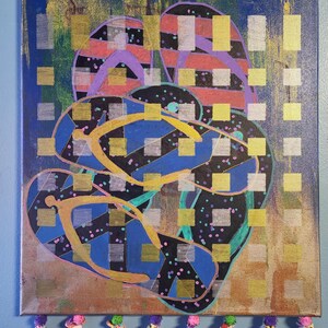 Chancla- Painting With Curated Beads&Charms