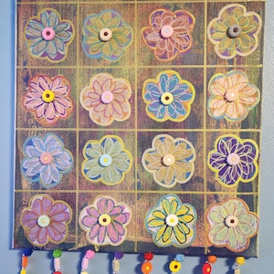 You Don't Bring Me Flowers Anymore- Painting With Curated Beads&Charms