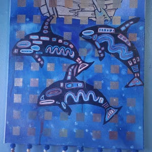 Eat the Rich-Painting With Curated Beads&Charms