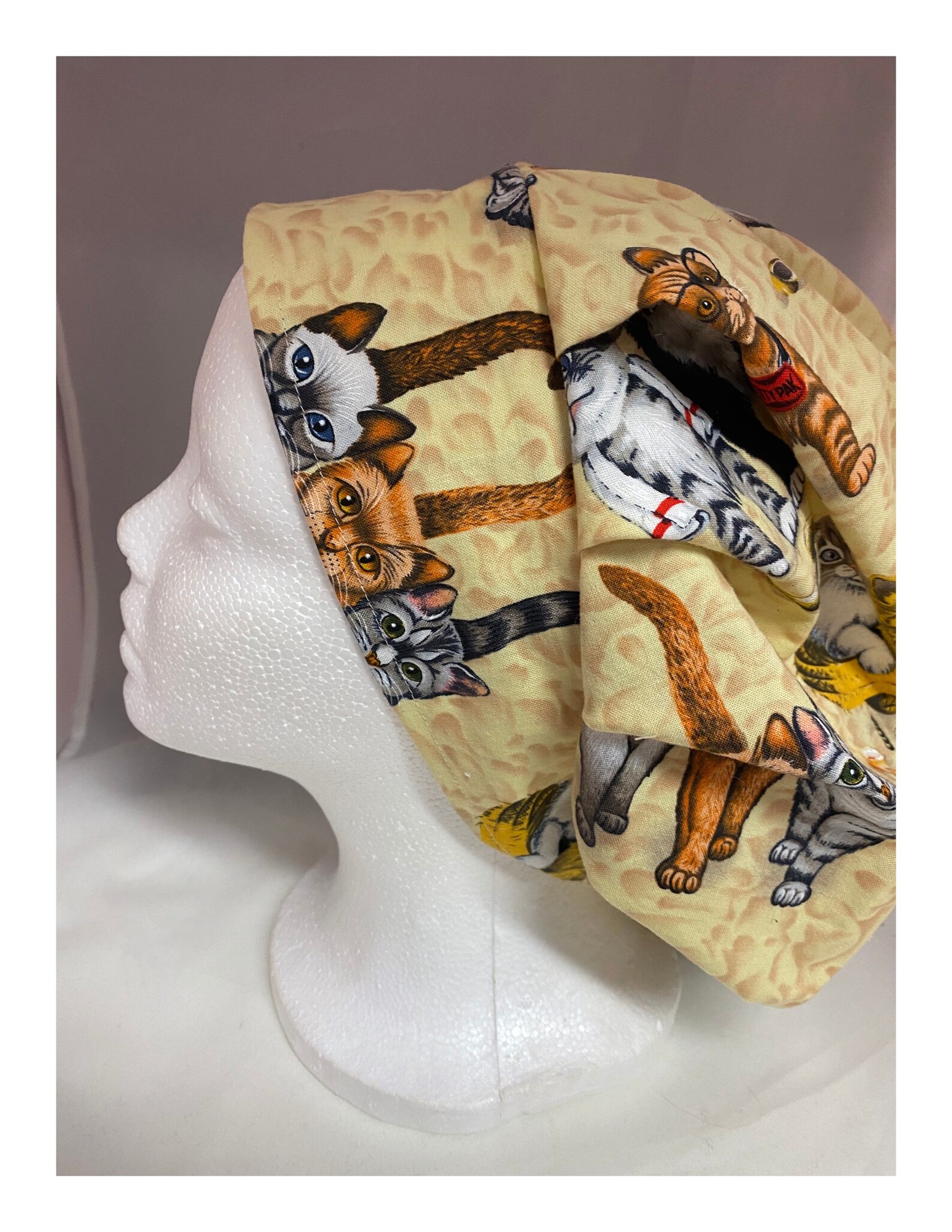 Cats kittens scrub hats nurses hats medical scrub hats Etsy