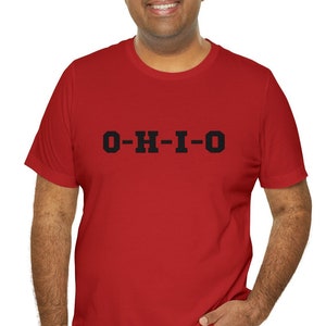 Ultimate &quot;O-H-I-O&quot; College Football Game-Day Tee - Unisex Cotton Jersey T-Shirt - Perfect for Tailgating & Alumni