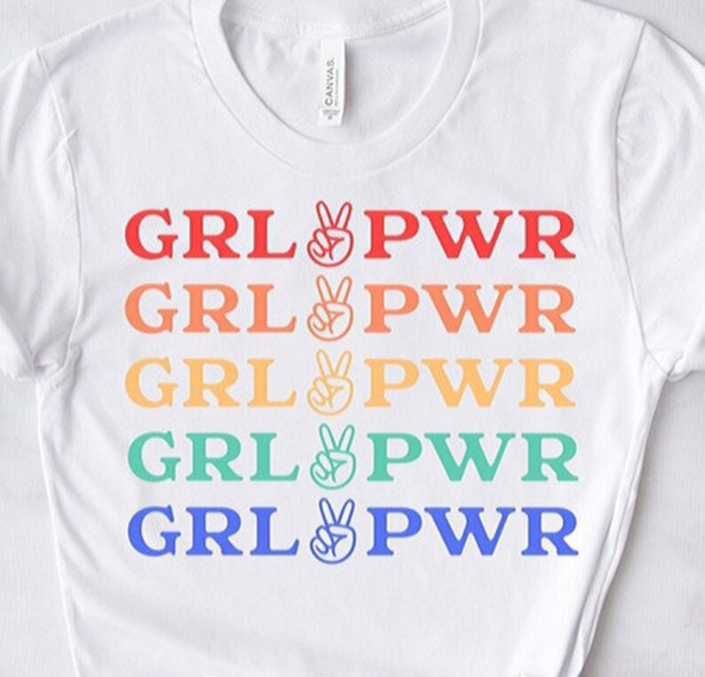 Download GRL PWR Girl Power Svg Women Empowerment Rainbow svg | Etsy