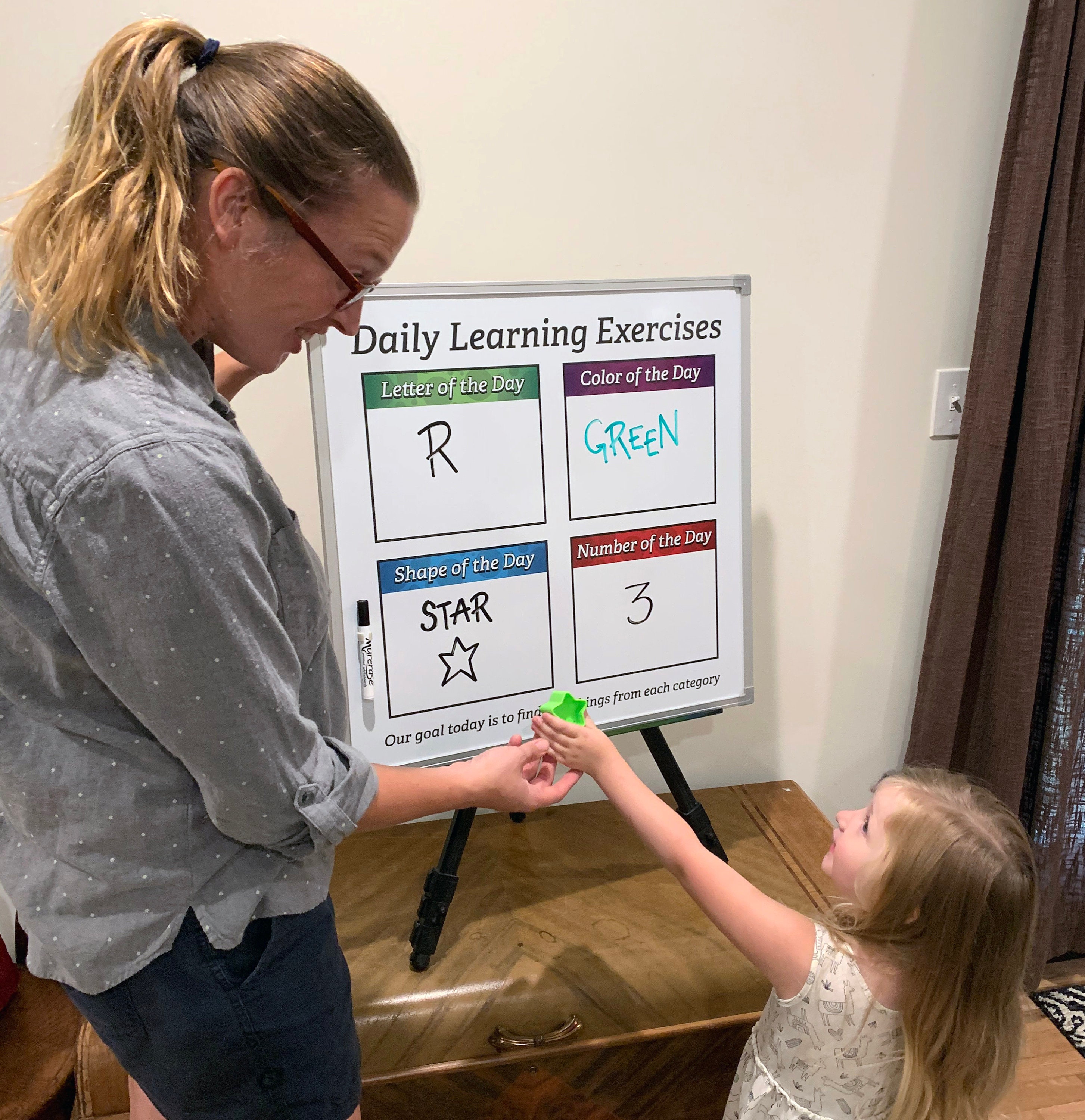 Teaching Aid Whiteboard Daily Learning Etsy