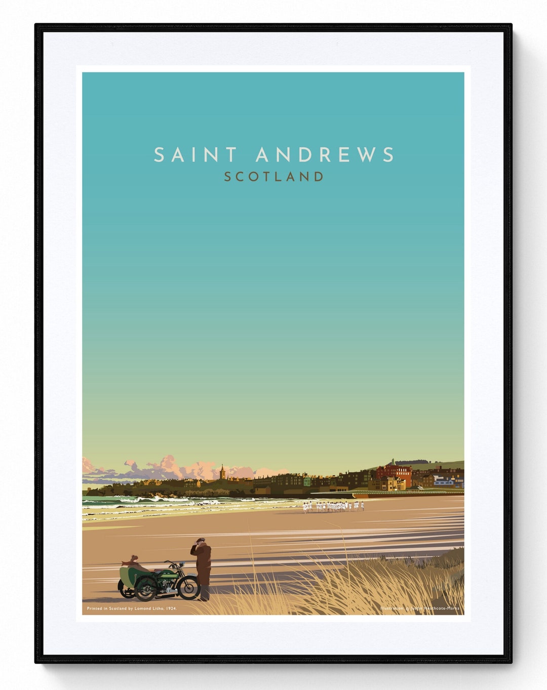 St Andrews Scotland West Sands Beach Links Golf Course Travel Prints ...