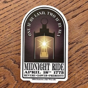 Adesivo in vinile Rev War 250 Midnight Ride
