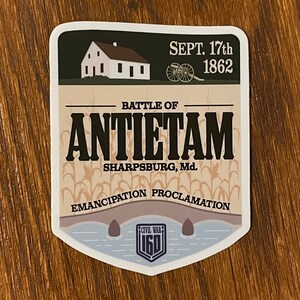 Adesivo in vinile della battaglia di Antietam