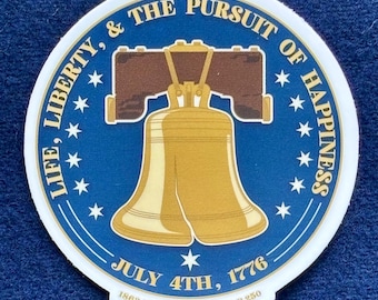 Rev War 250 "Life, Liberty, & the Pursuit of Happiness" Vinyl Sticker
