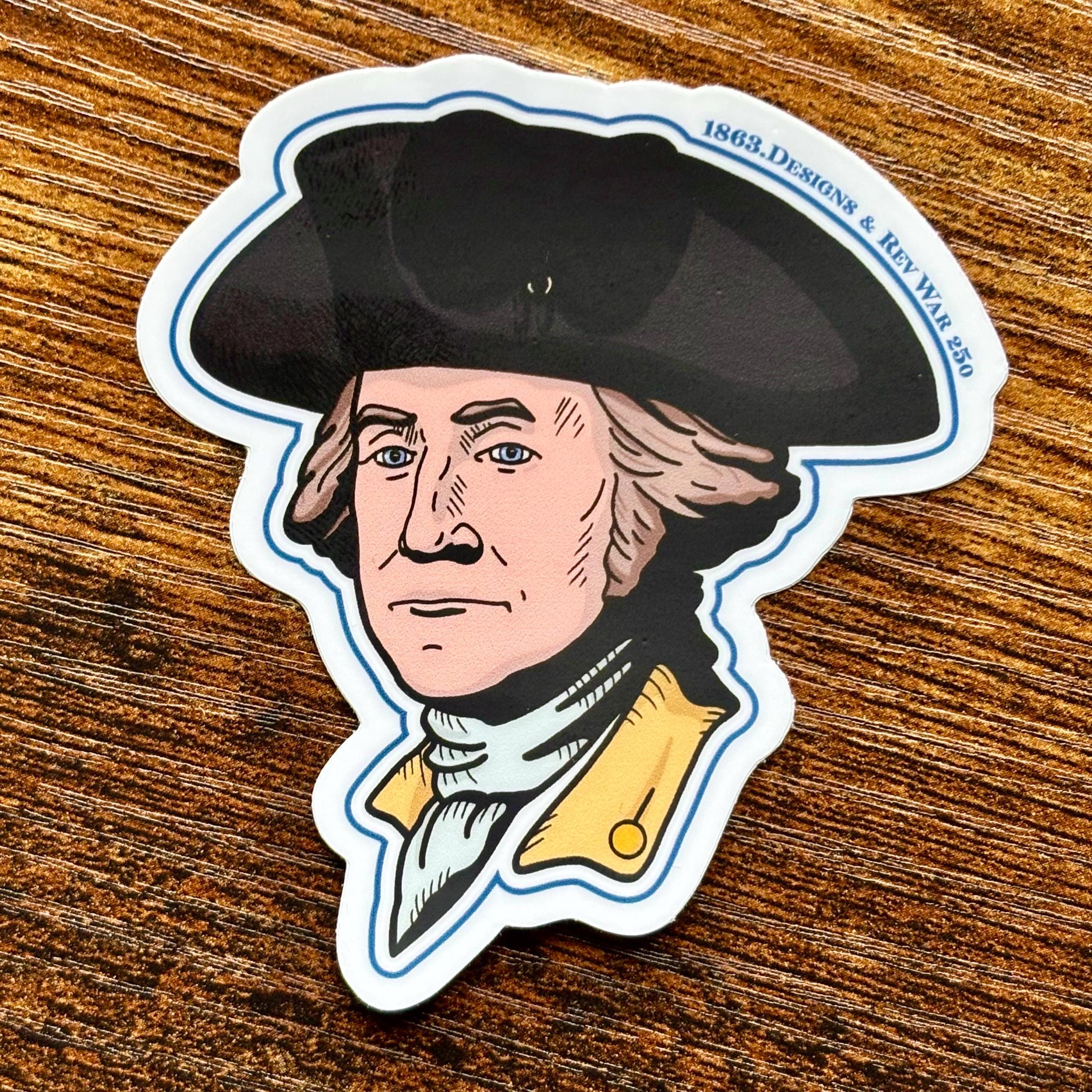Rev.g R Washington Rev War 250 General Washington Vinyl Sticker - Etsy