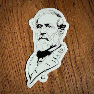 Adesivo de vinil do general da CS da Guerra Civil Robert E Lee