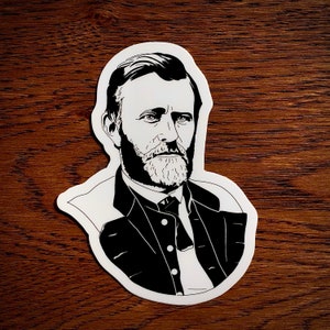 Civil War US General US Grant Vinyl Sticker